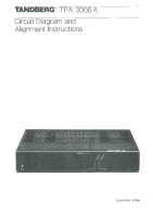 Tandberg TPA-3006-A - Schematic